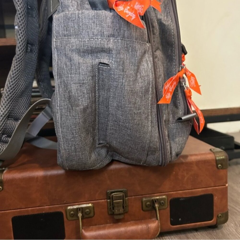 Aomay Gray Diaper Backpack With Multiple Pockets … - image 5